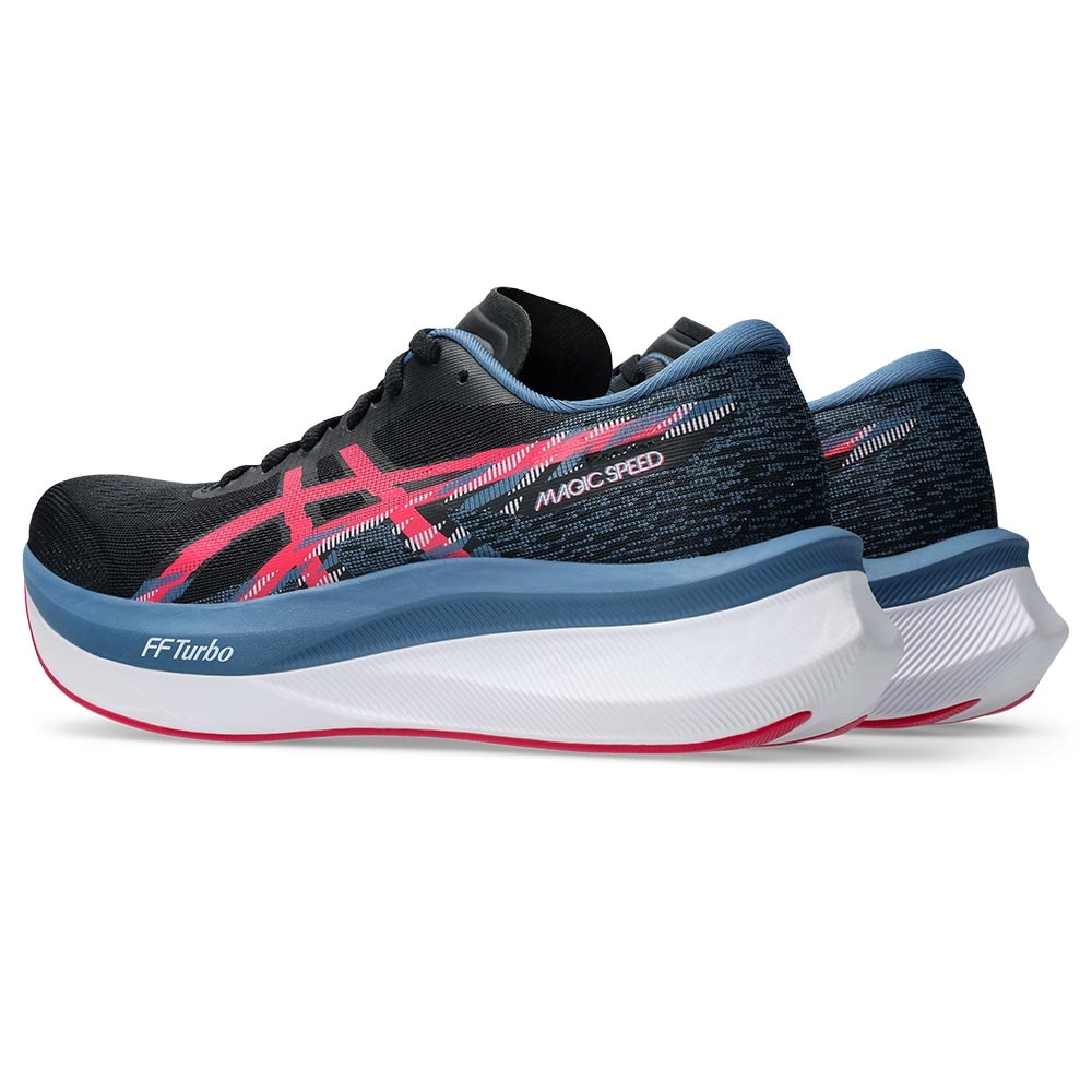 Asics Magic Speed 4 Joggesko Dame Sort/Blå/Rosa