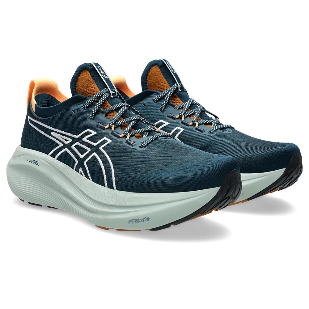 Asics Gel-Nimbus 27 TR Joggesko Herre Blå/Grønn/Oransje