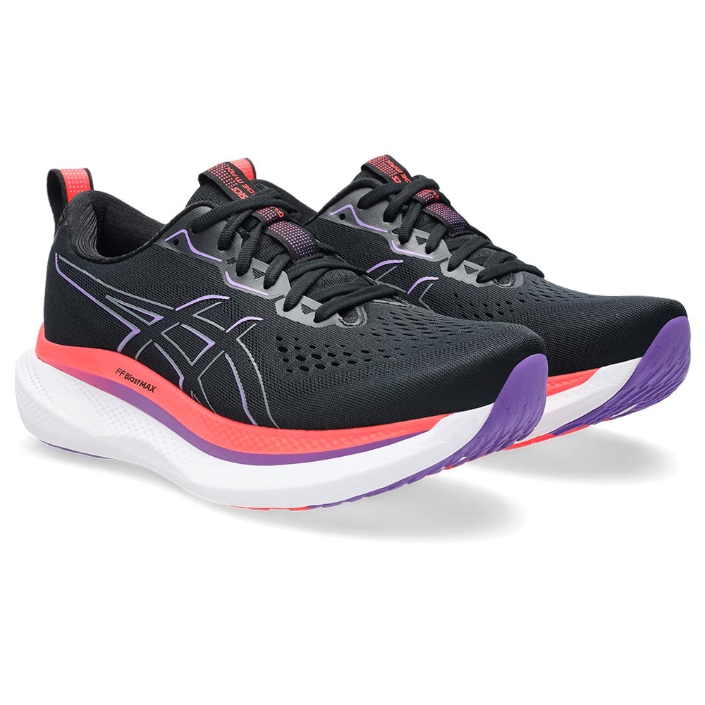 Asics Glideride Max Joggesko Herre Sort/Rosa/Lilla