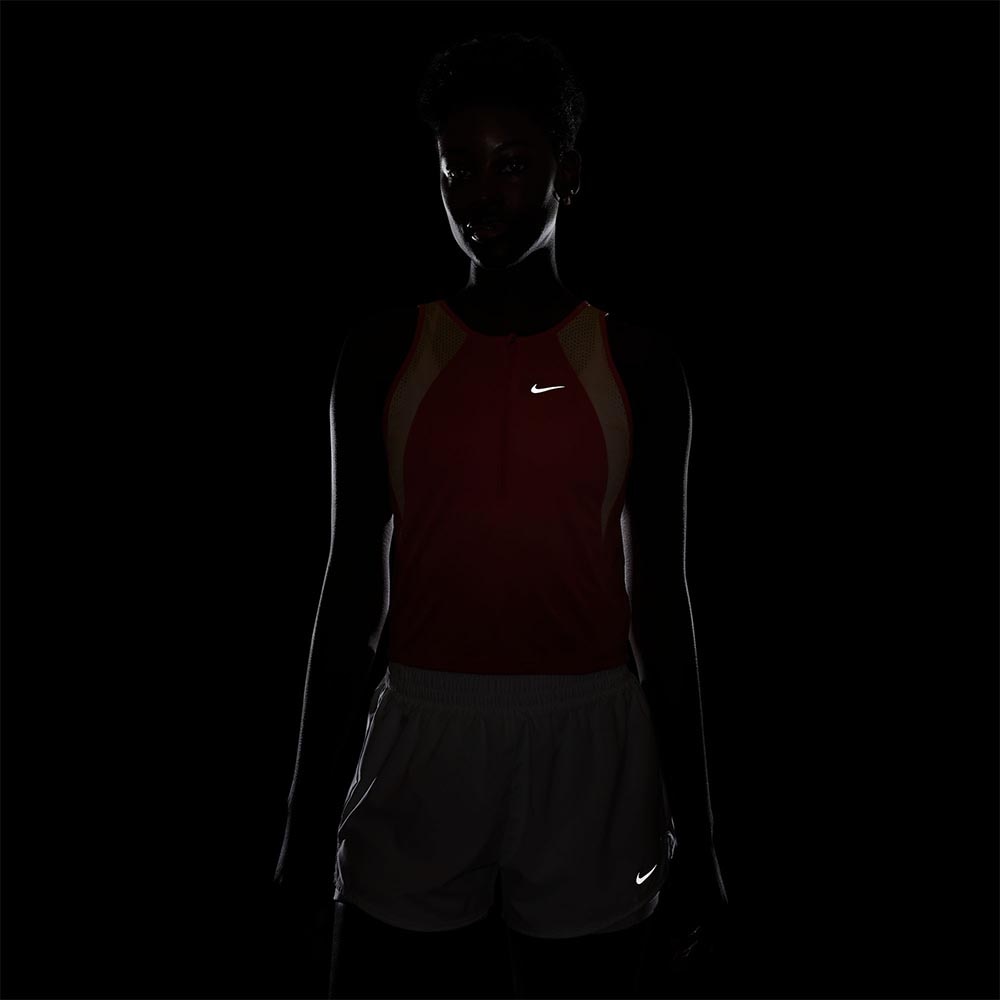 Nike Dri-Fit Run Singlet Dame Rosa/Oransje