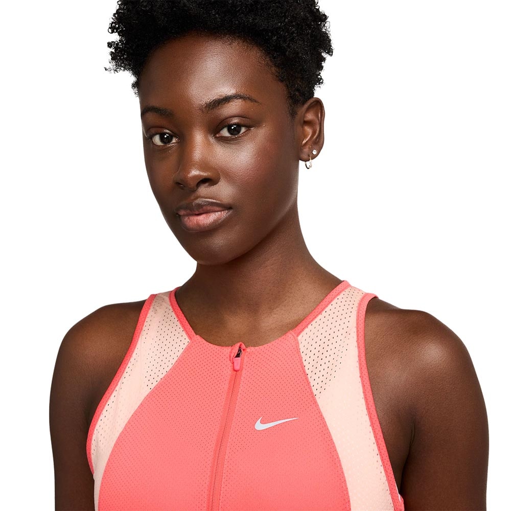 Nike Dri-Fit Run Singlet Dame Rosa/Oransje