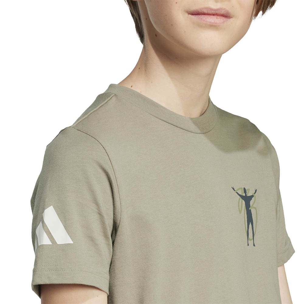 Adidas Jude Bellingham Culturewear T-Skjorte Barn Beige 