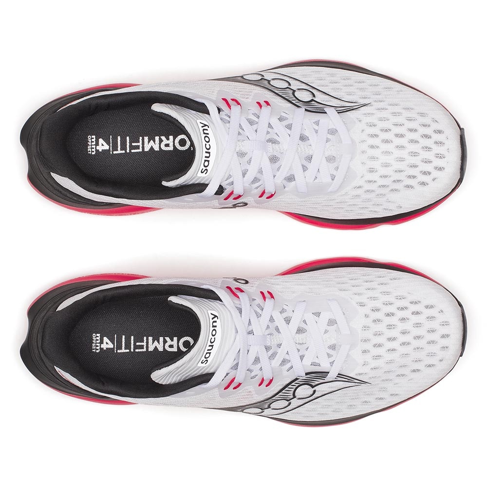 Saucony Kinvara 16 Joggesko Herre Hvit/Sort/Rød