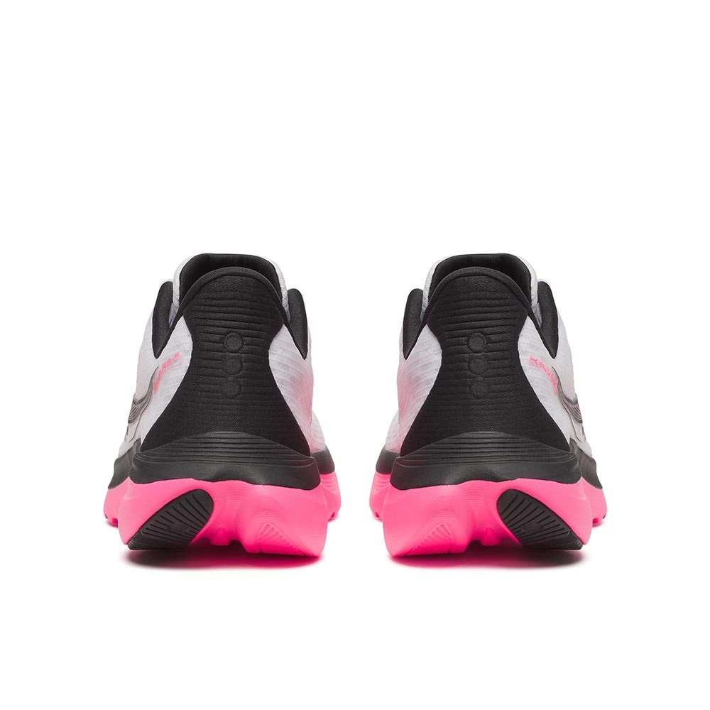 Saucony Kinvara 16 Joggesko Dame Hvit/Sort/Rosa