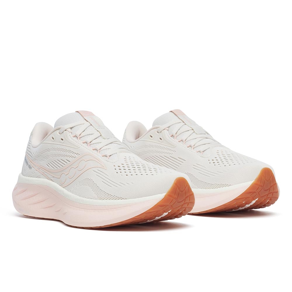 Saucony Ride 18 Joggesko Dame Lys Beige