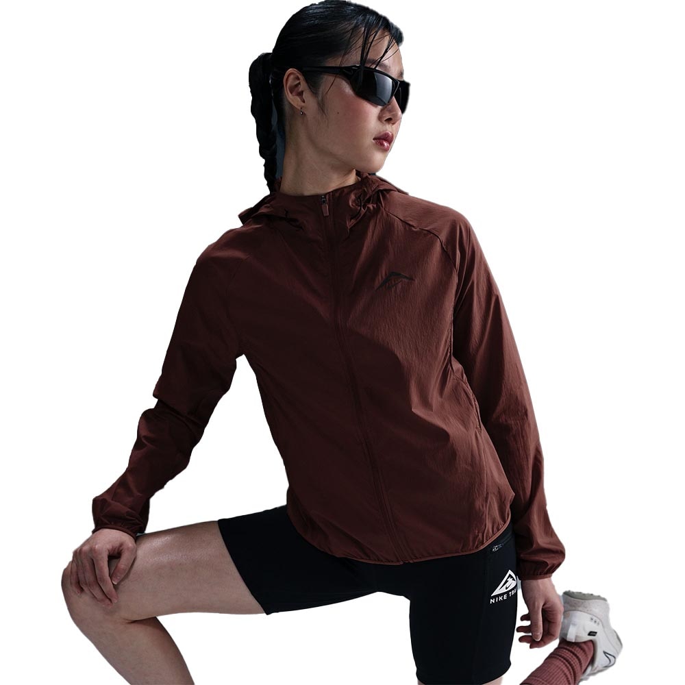 Nike Trail Repel Løpejakke Dame Burgunder/Brun