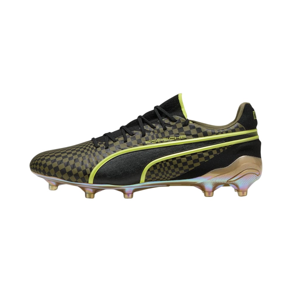 Puma KING Ultimate x PORSCHE FG/AG Fotballsko Grønn/Gull