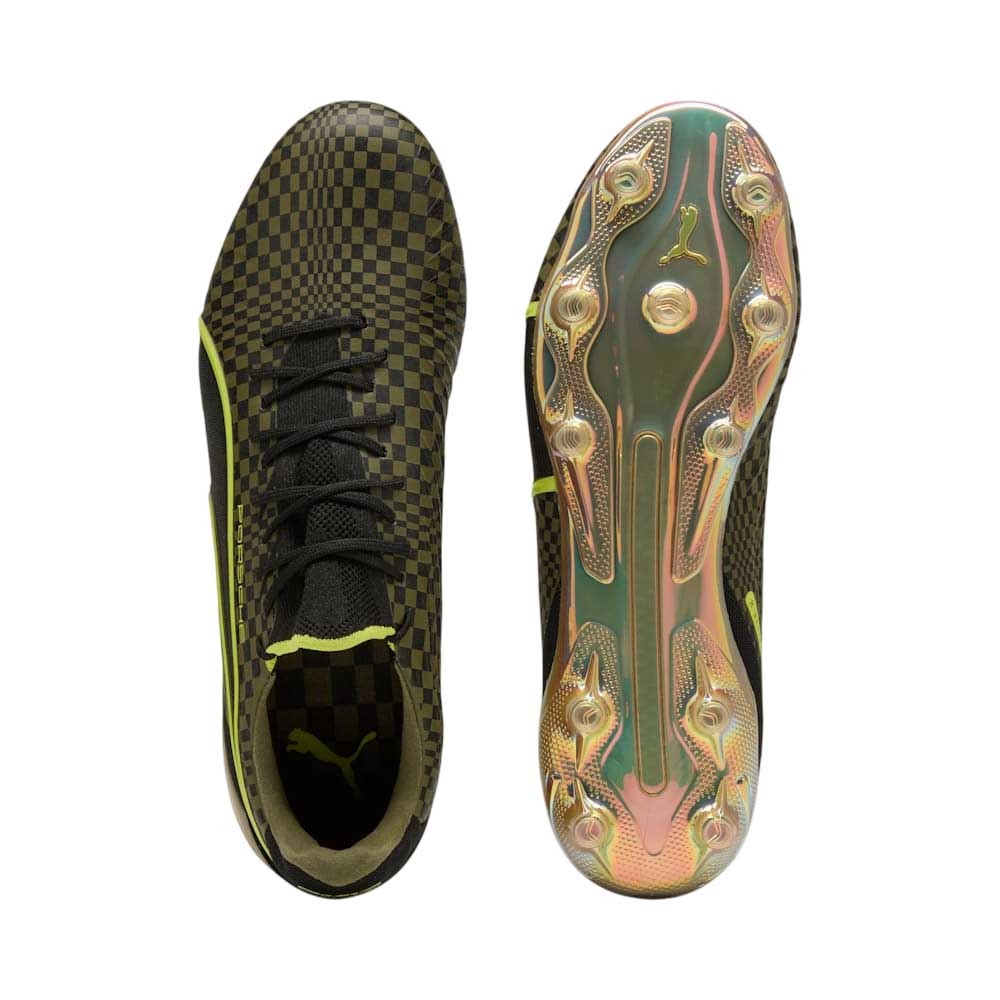 Puma KING Ultimate x PORSCHE FG/AG Fotballsko Grønn/Gull