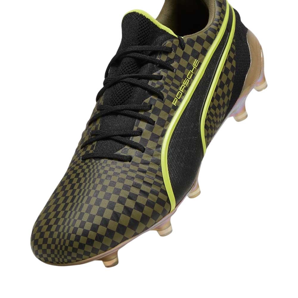 Puma KING Ultimate x PORSCHE FG/AG Fotballsko Grønn/Gull