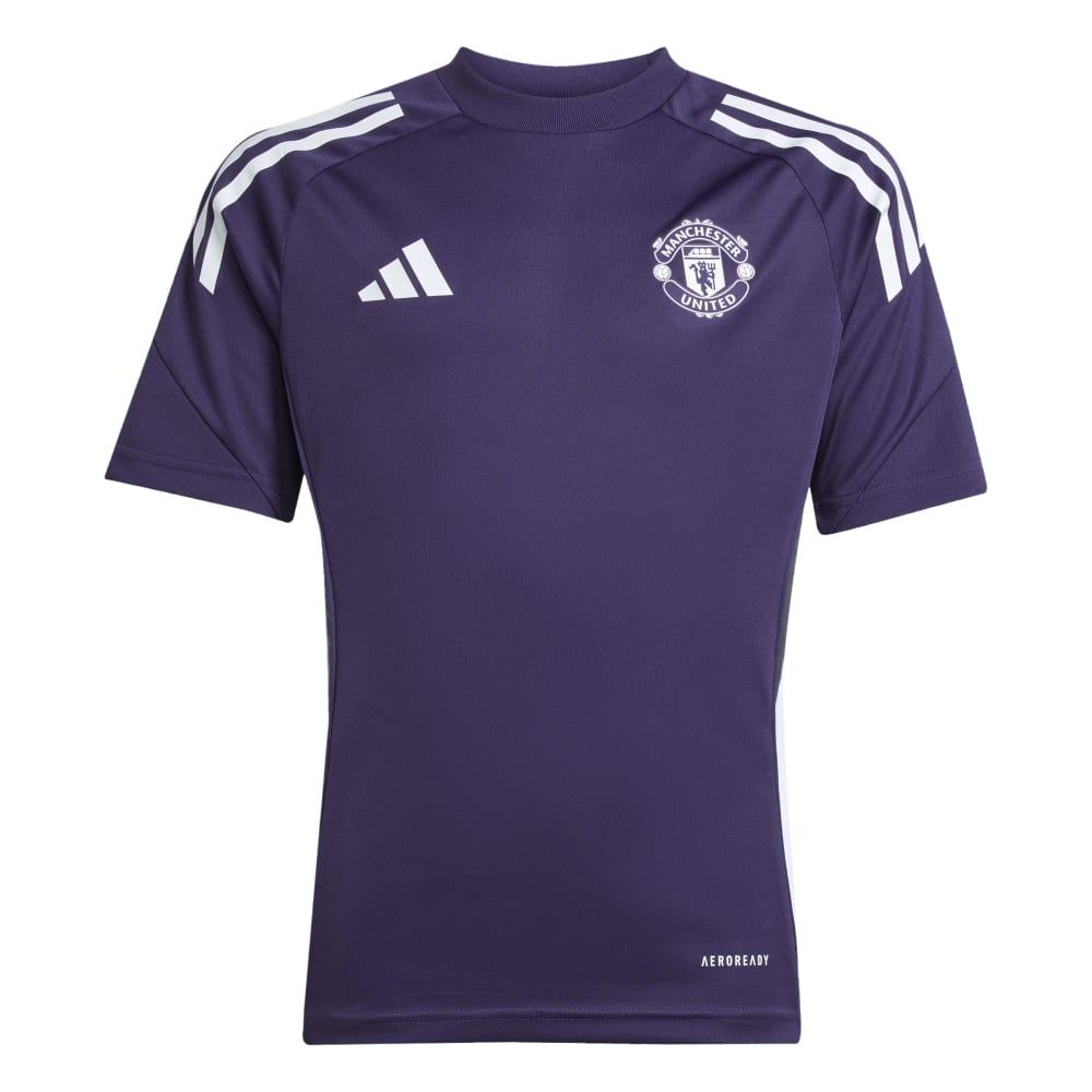 Adidas Manchester United Tiro Treningstrøye Barn 25/26 Lilla