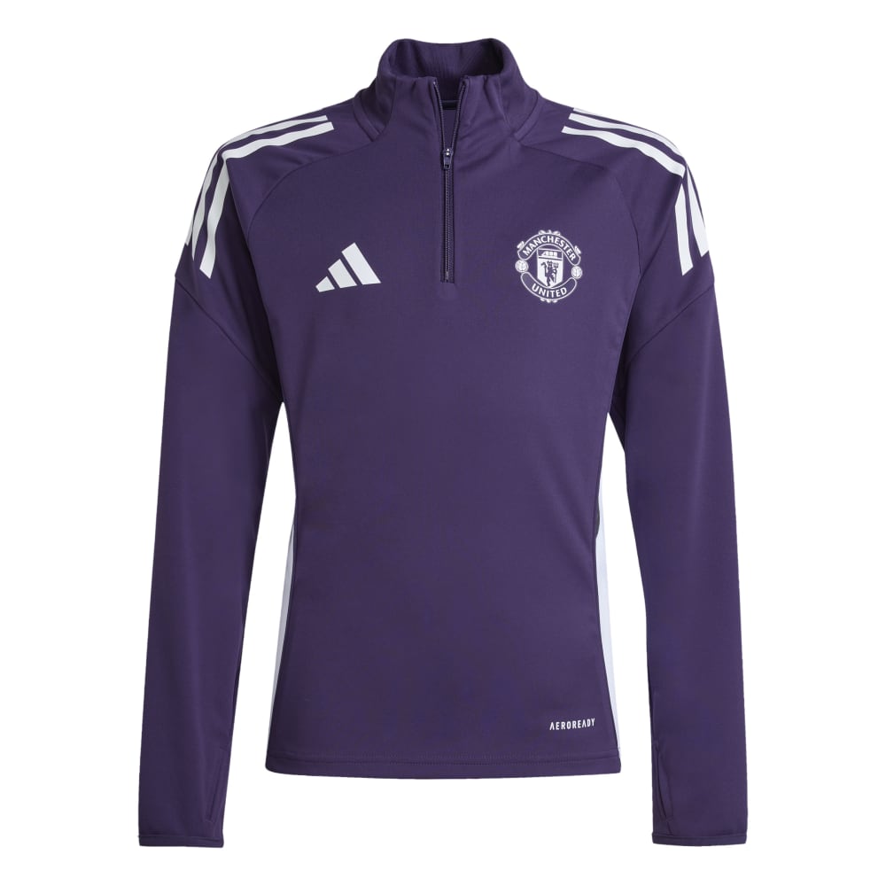 Adidas Manchester United Tiro Treningsgenser Barn 25/26 Lilla