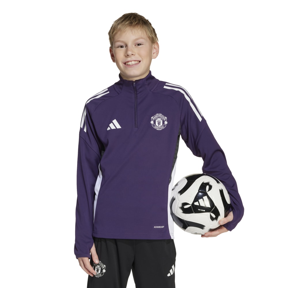 Adidas Manchester United Tiro Treningsgenser Barn 25/26 Lilla