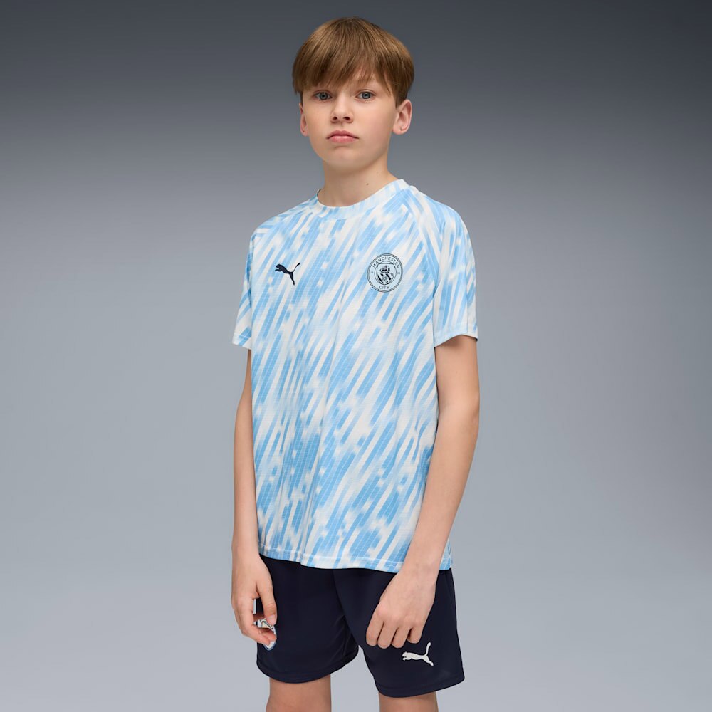 Puma Manchester City Pre Match Fotballtrøye Barn 25/26 Blå