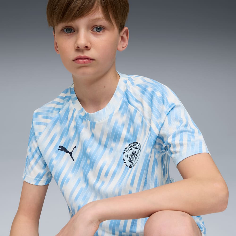 Puma Manchester City Pre Match Fotballtrøye Barn 25/26 Blå