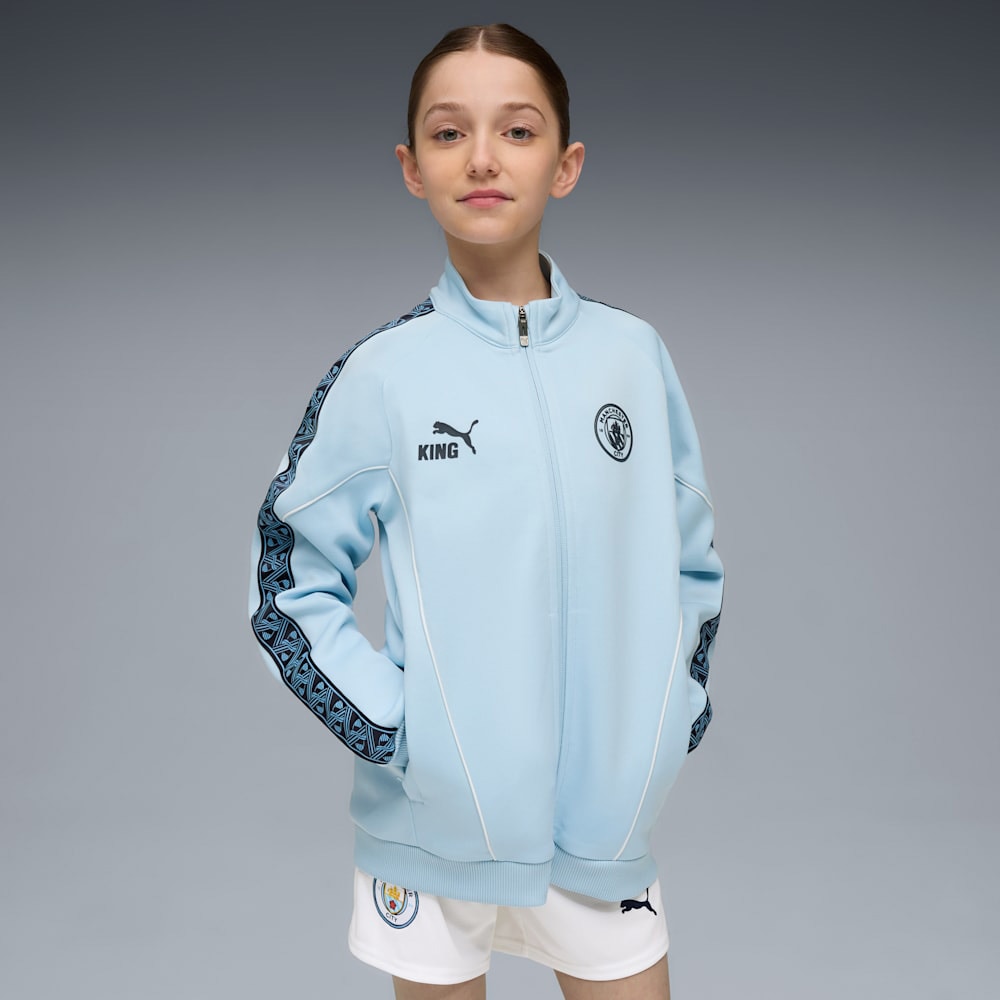 Puma Manchester City KING Anthem Jakke Barn 25/26 Blå
