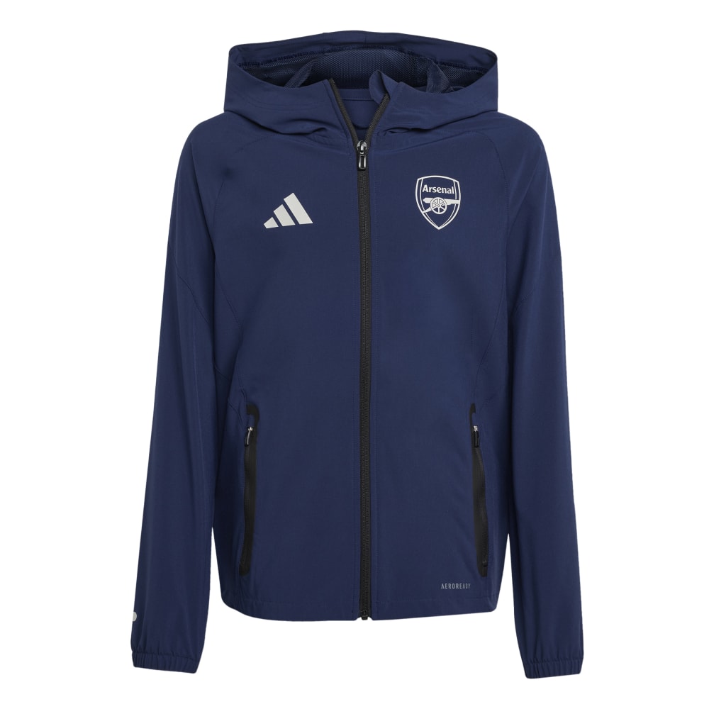Adidas Arsenal Tiro Competition Vis Tech Travel Jakke 25/26 Barn Marine