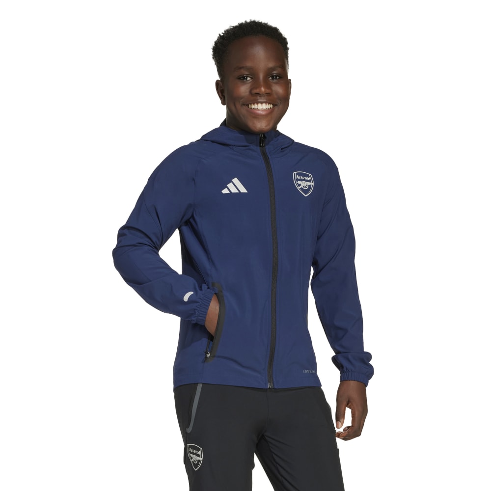 Adidas Arsenal Tiro Competition Vis Tech Travel Jakke 25/26 Barn Marine