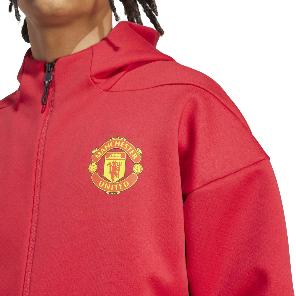 Adidas Manchester United Anthem Jakke 25/26 Rød