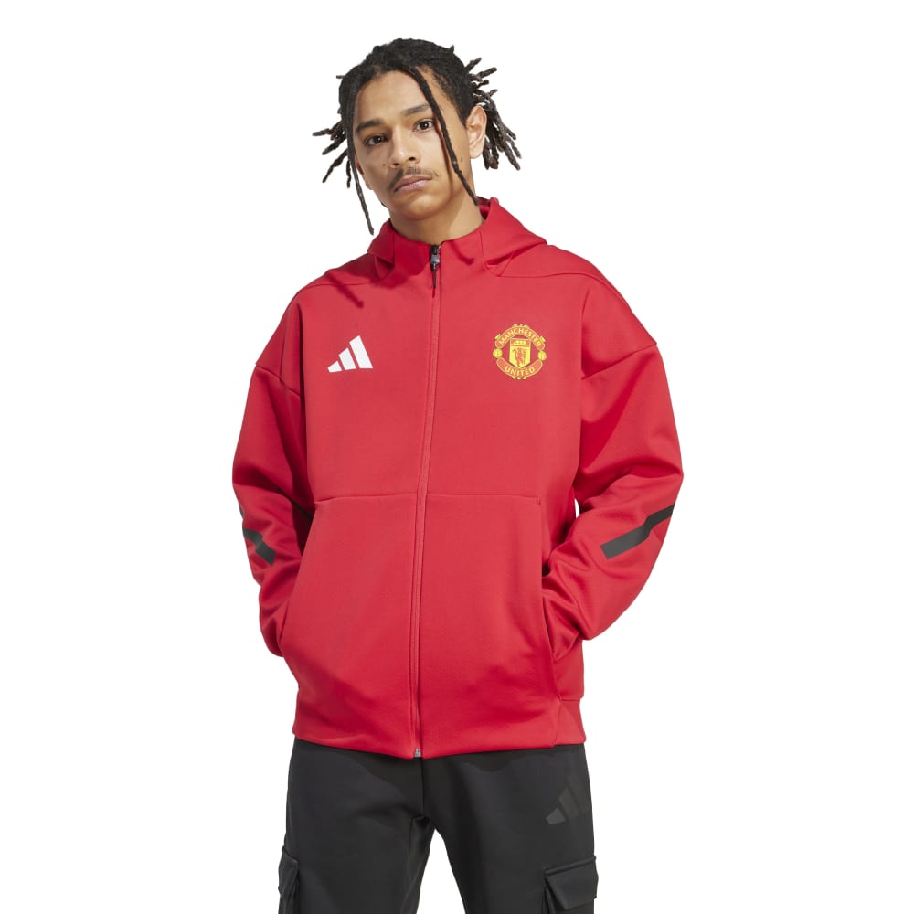 Adidas Manchester United Anthem Jakke 25/26 Rød