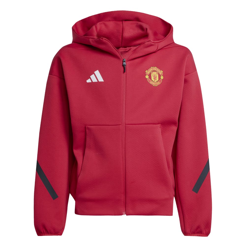 Adidas Manchester United Anthem Jakke 25/26 Barn Rød