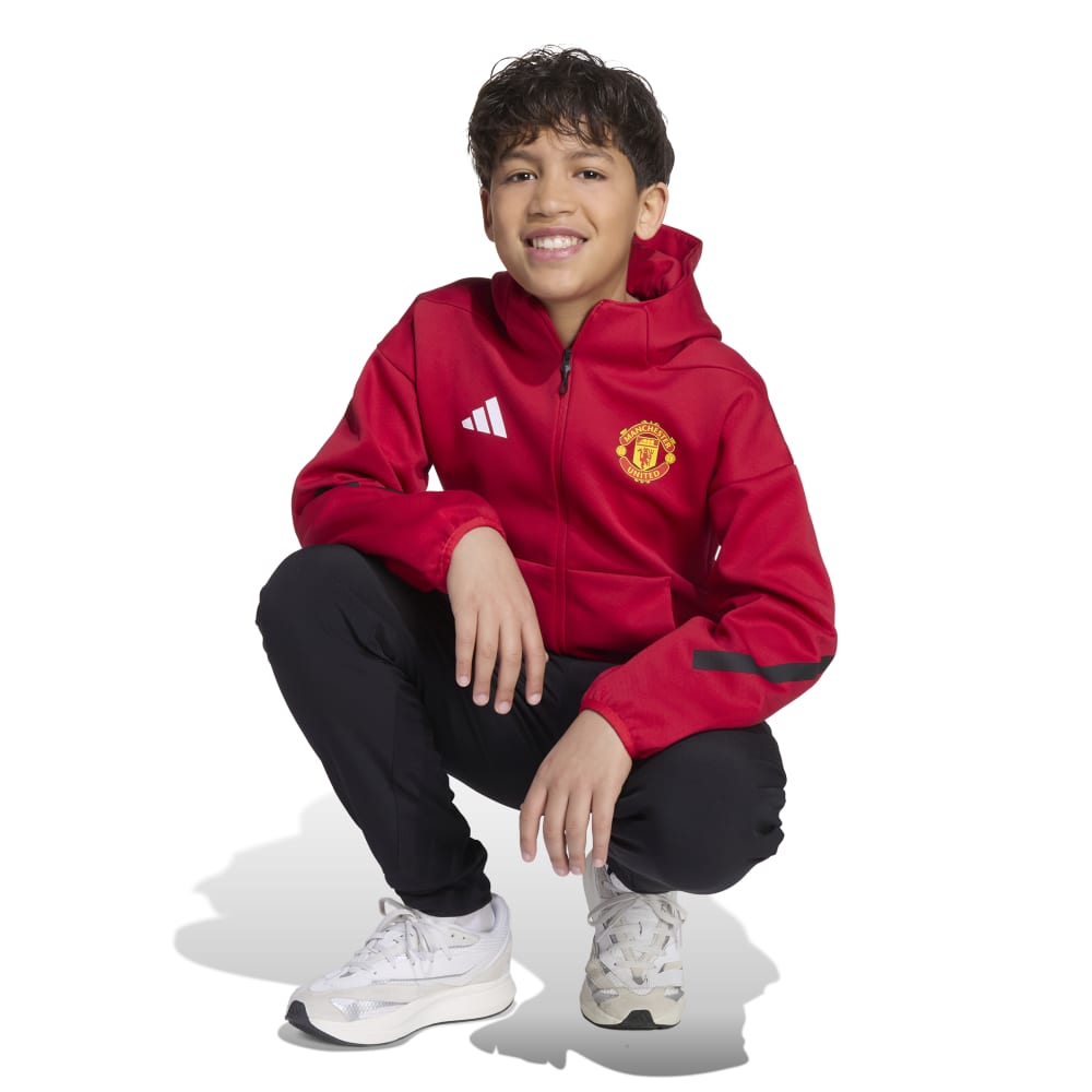 Adidas Manchester United Anthem Jakke 25/26 Barn Rød