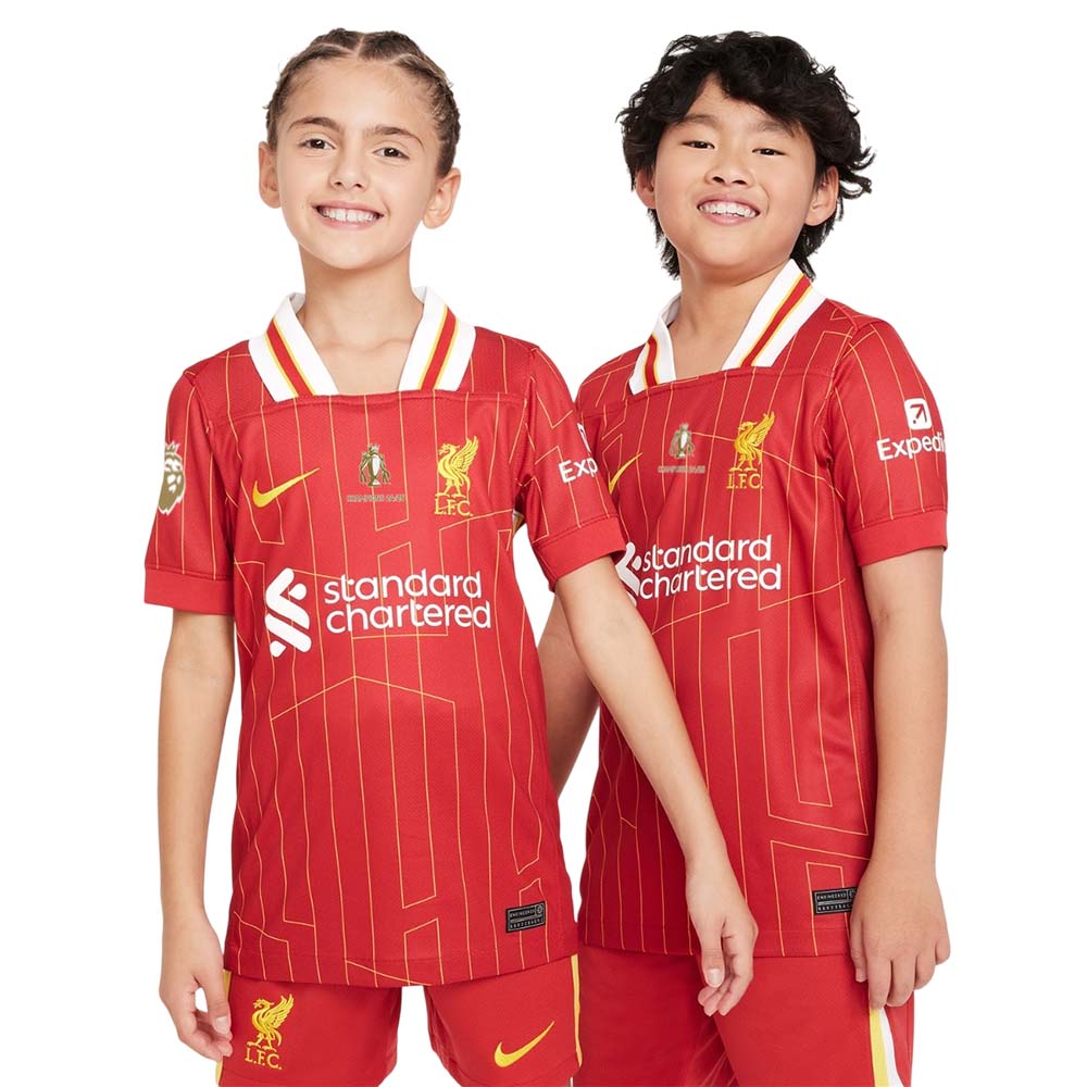 Nike Liverpool FC Fotballdrakt Champions 24/25 Barn Hjemme
