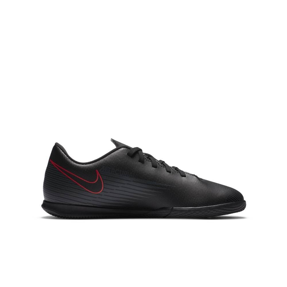 Nike MercurialX Vapor 13 Club IC Futsal Innendørs Fotballsko Barn Black x Chile Red Pack