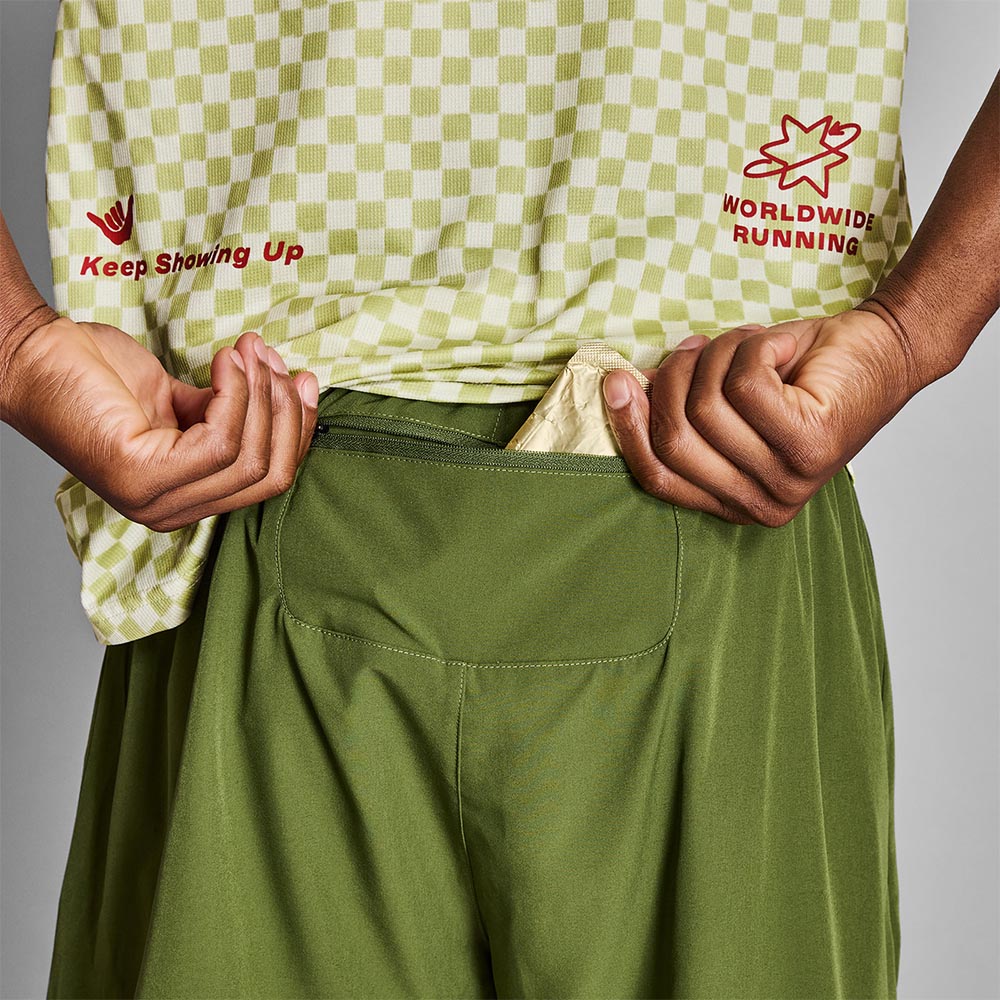 Saysky Statement Pace 5'' Løpeshorts Herre Grønn
