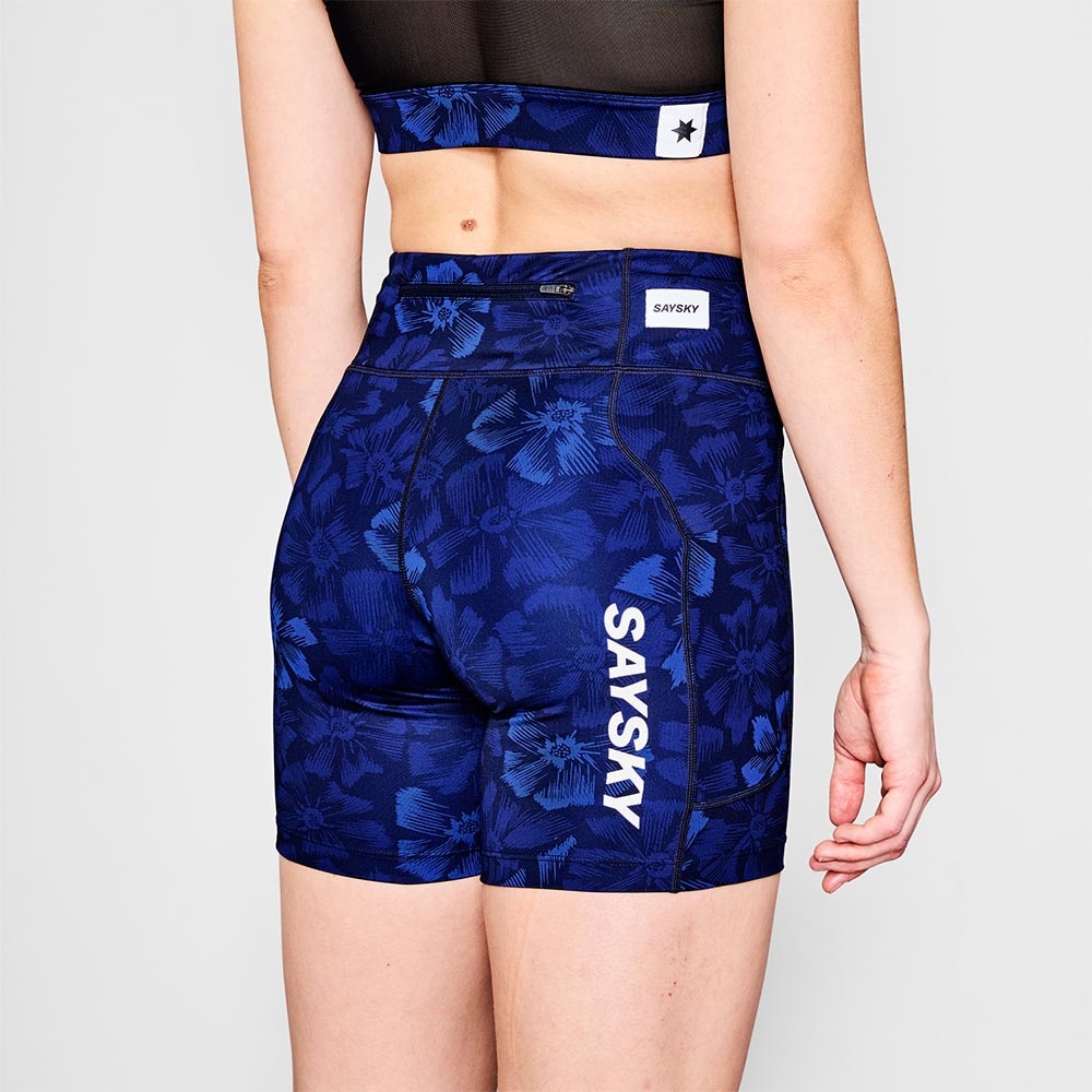 Saysky Flower Combat+ Short 7'' Tights Marine