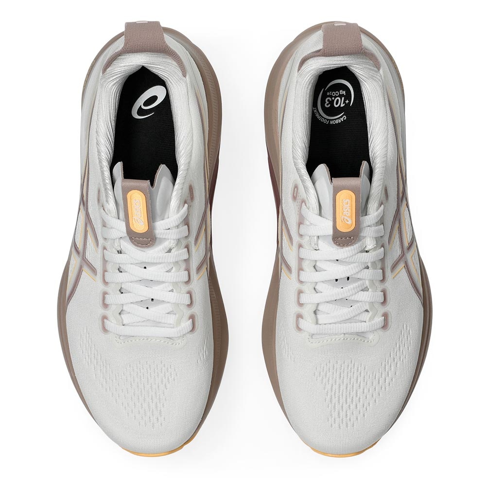 Asics Gel-Kayano 32 Joggesko Dame Hvit/Brun/Oransje