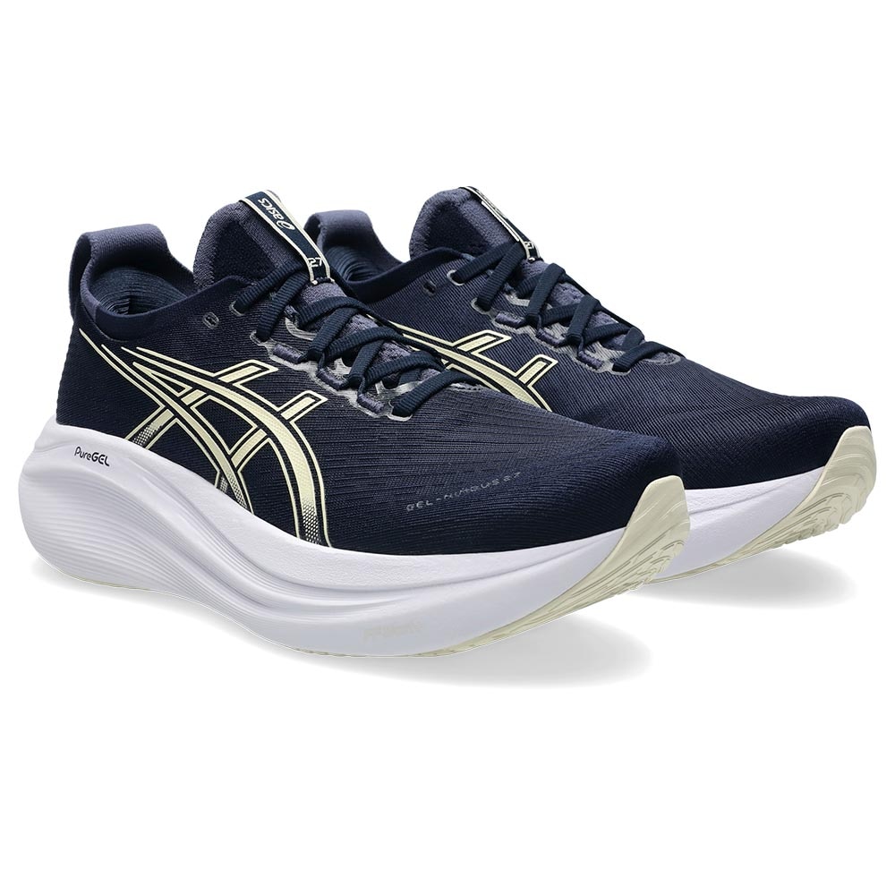 Asics Gel-Nimbus 27 Joggesko Herre Marine/Hvit/Beige