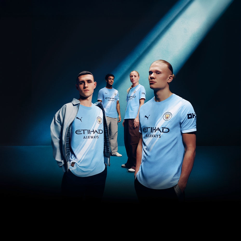 Puma Manchester City Fotballdrakt 25/26 Barn Hjemme 