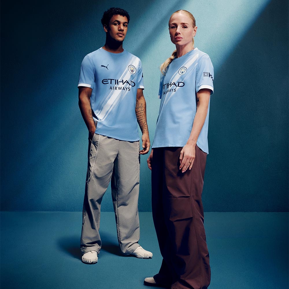 Puma Manchester City Fotballdrakt 25/26 Barn Hjemme 