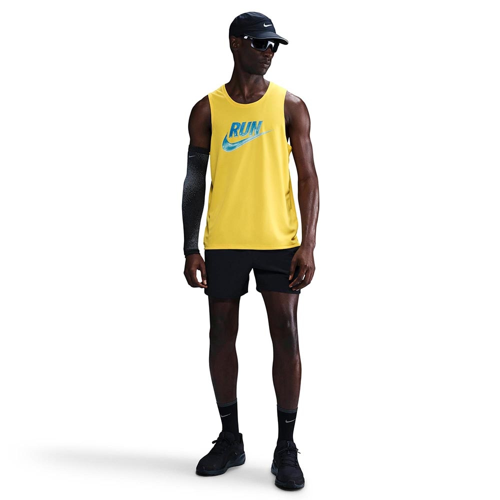 Nike Dri-Fit Run Energy Miler Tank Herre Gul/Blå