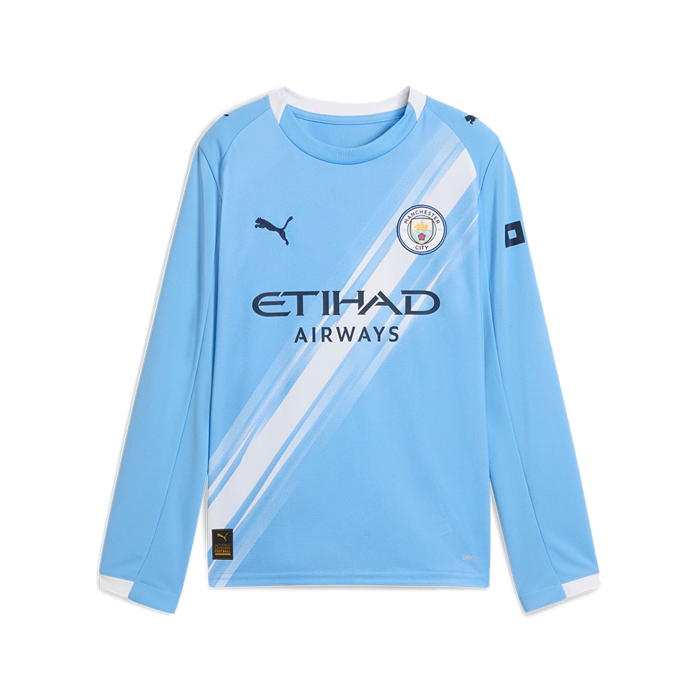 Puma Manchester City Langermet Fotballdrakt 25/26 Barn Hjemme