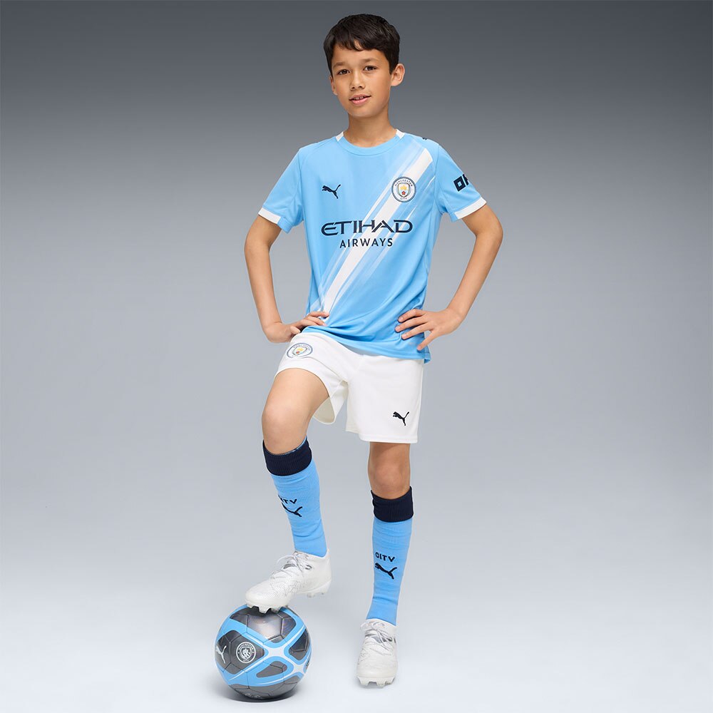 Puma Manchester City Fotballshorts 25/26 Barn Hjemme