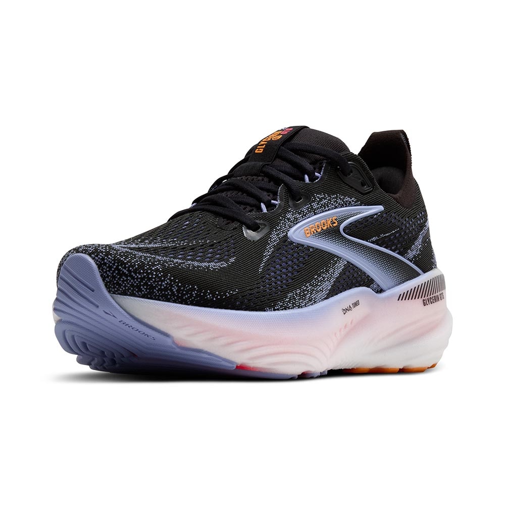 Brooks Glycerin GTS 22 Joggesko Dame Sort/Lilla