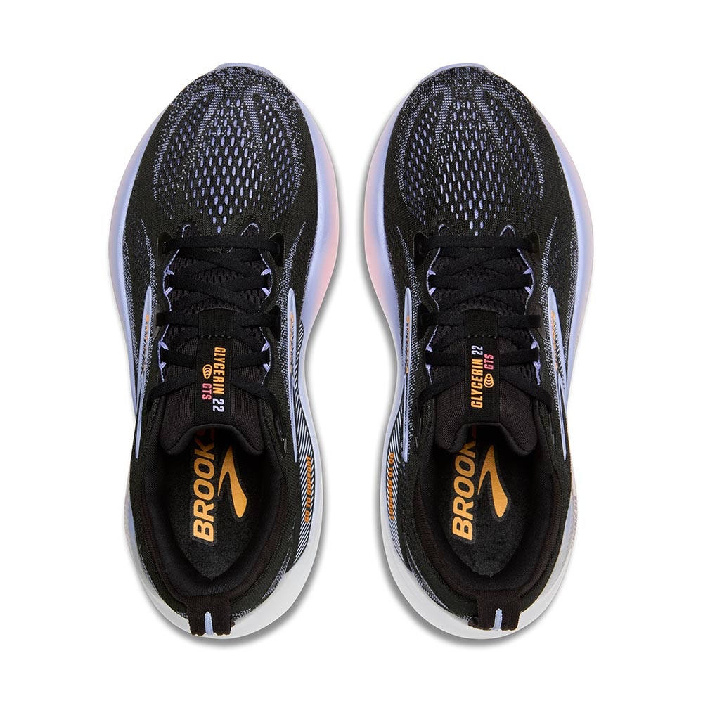 Brooks Glycerin GTS 22 Joggesko Dame Sort/Lilla