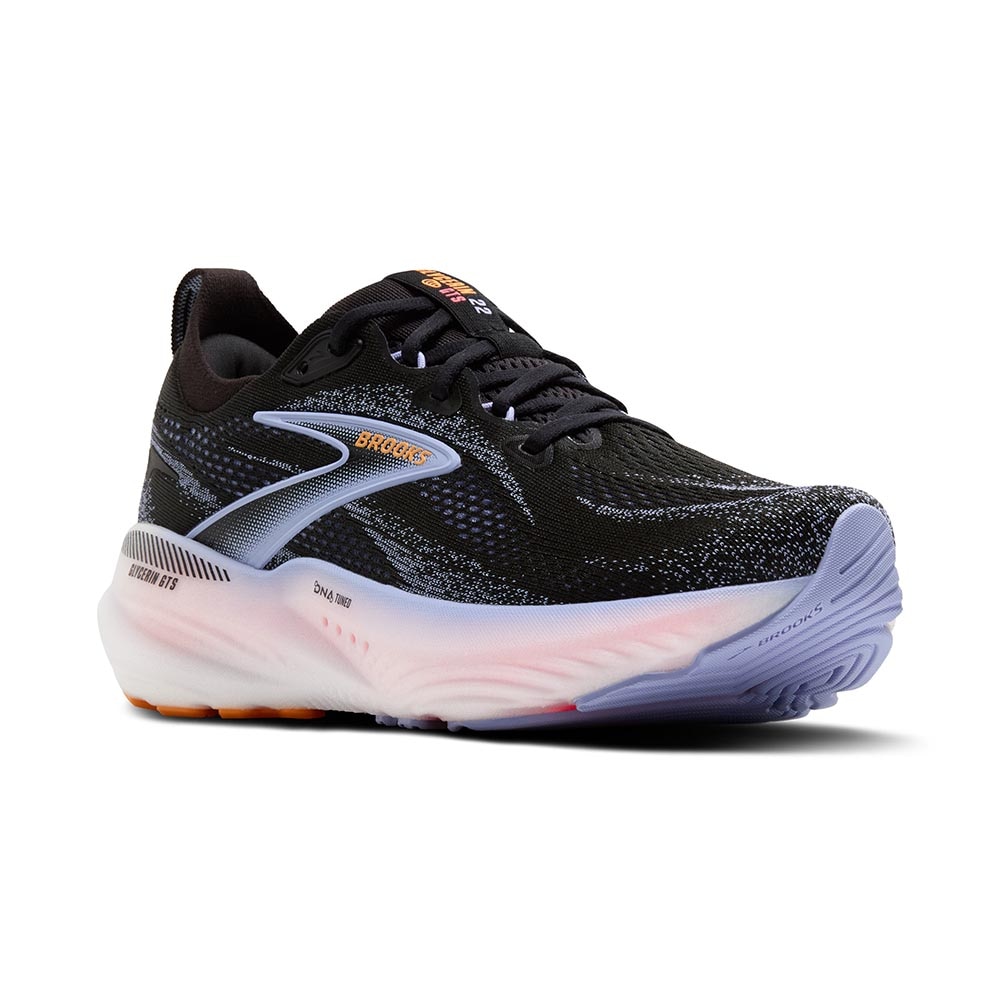 Brooks Glycerin GTS 22 Joggesko Dame Sort/Lilla