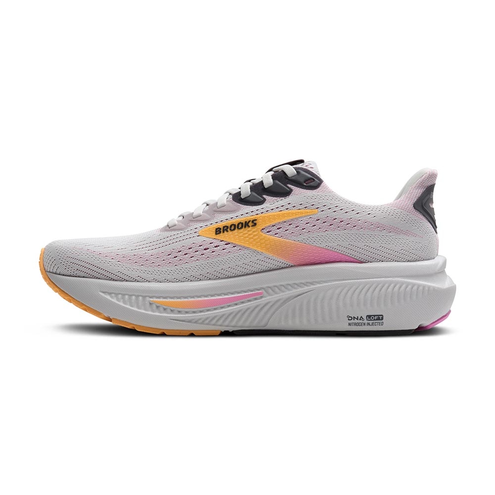 Brooks Ghost 17 Joggesko Dame Hvit/Oransje/Rosa