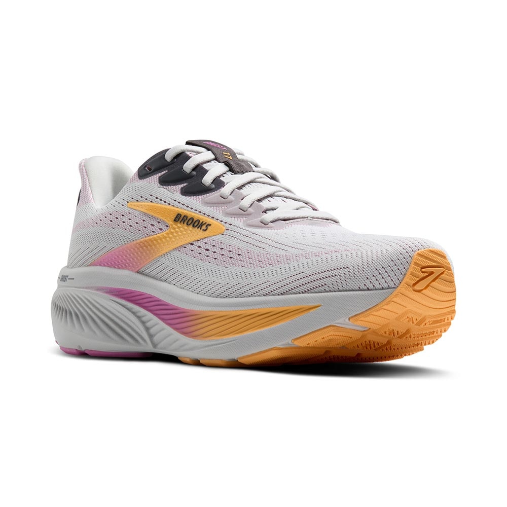 Brooks Ghost 17 Joggesko Dame Hvit/Oransje/Rosa