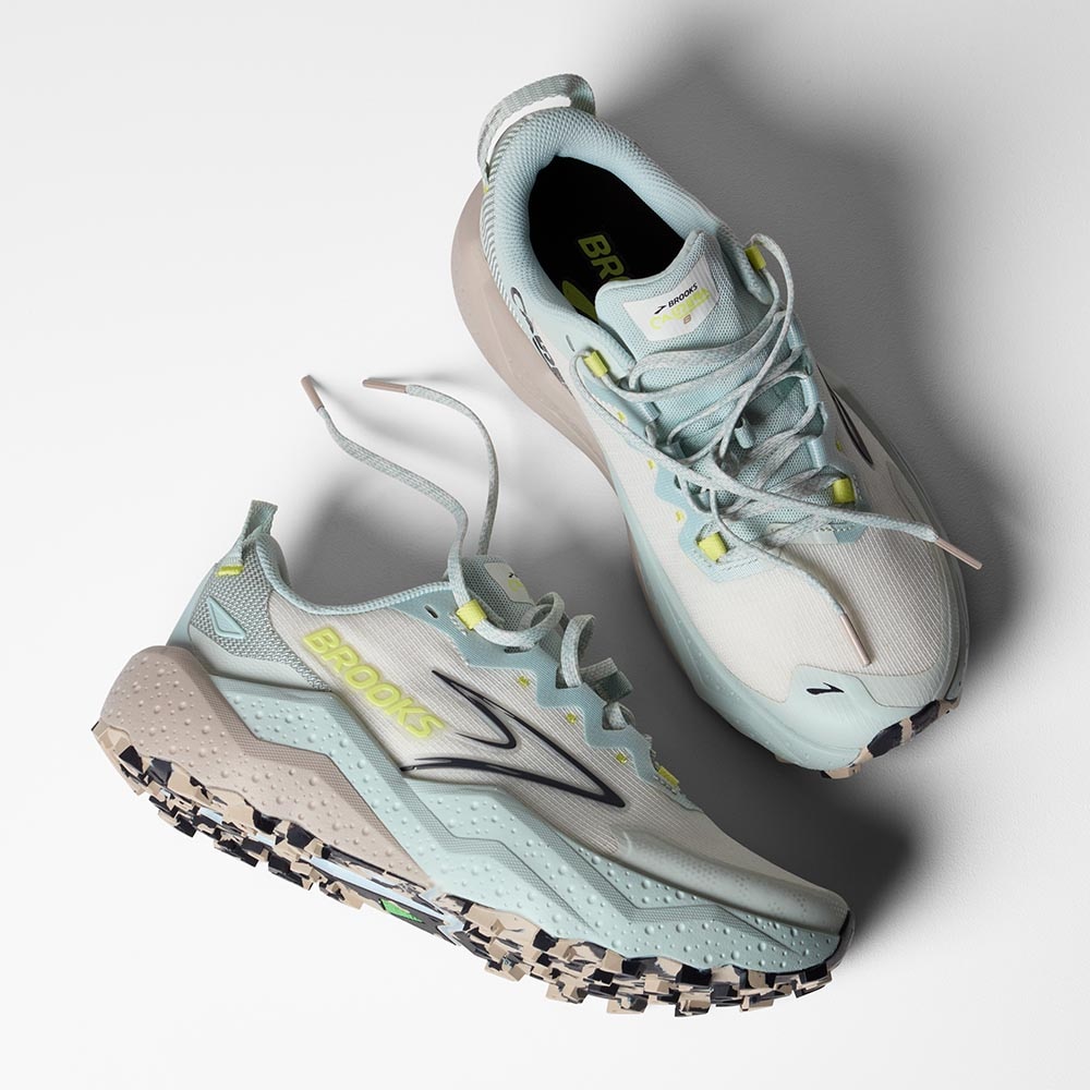 Brooks Caldera 8 Joggesko Dame Hvit/Lys Blå