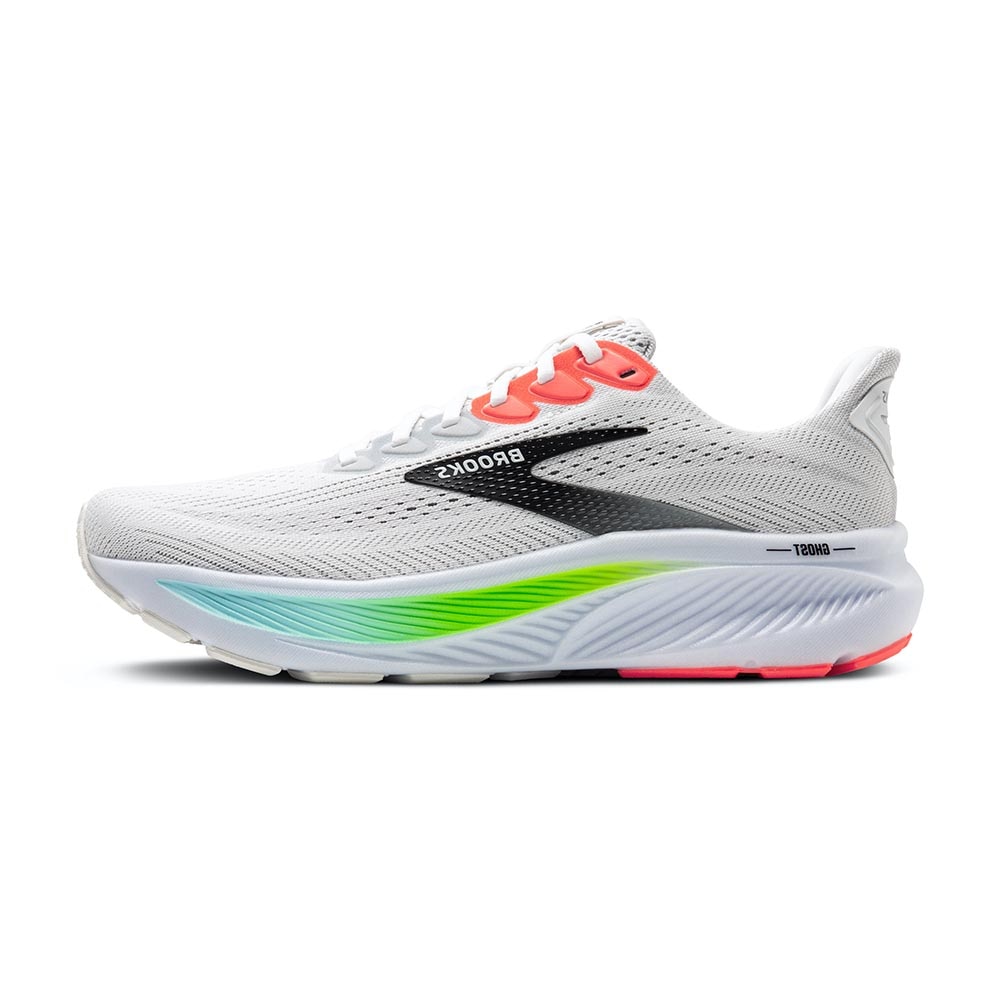 Brooks Ghost 17 Joggesko Herre Hvit/Rosa/Sort