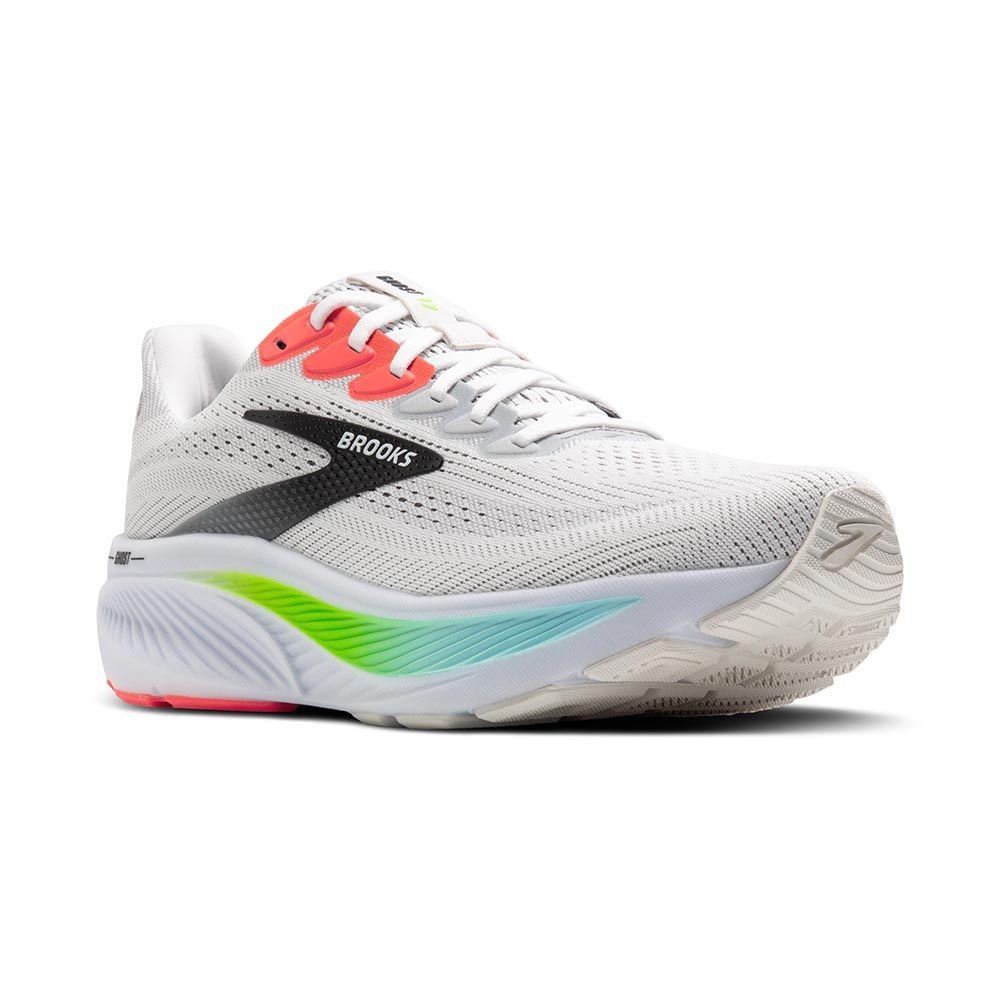 Brooks Ghost 17 Joggesko Herre Hvit/Rosa/Sort