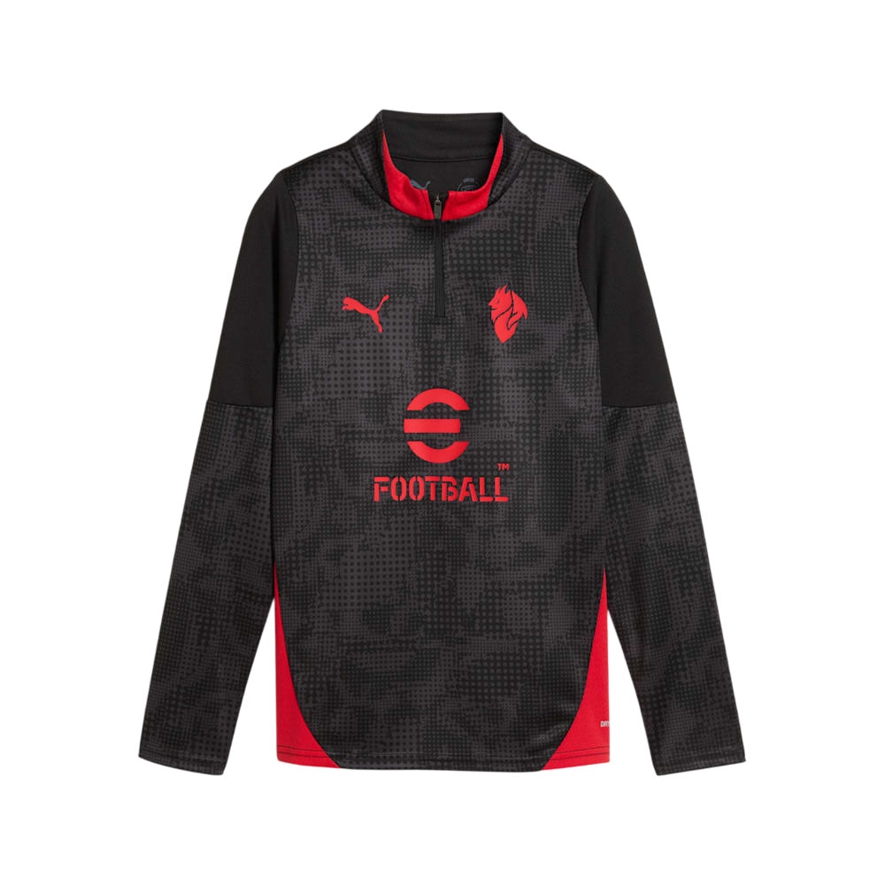 Puma AC Milan Treningsgenser 25/26 Barn Sort/Rød