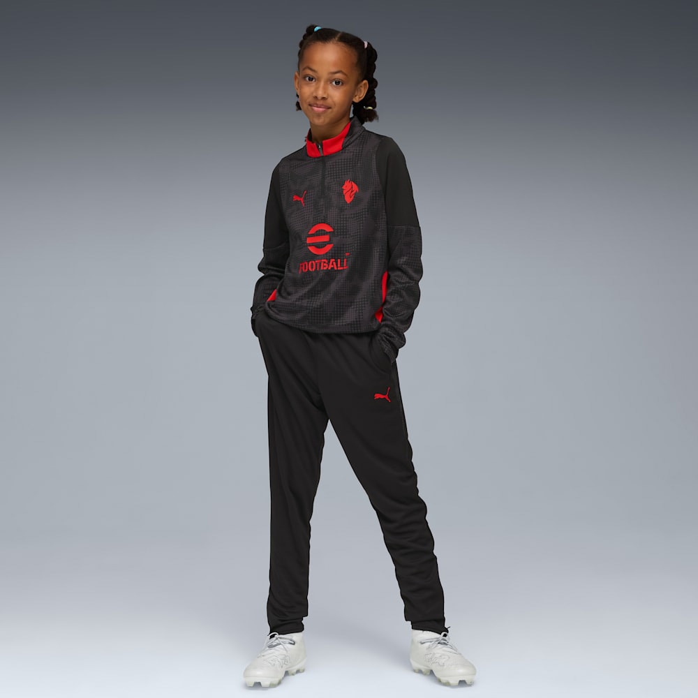 Puma AC Milan Treningsgenser 25/26 Barn Sort/Rød