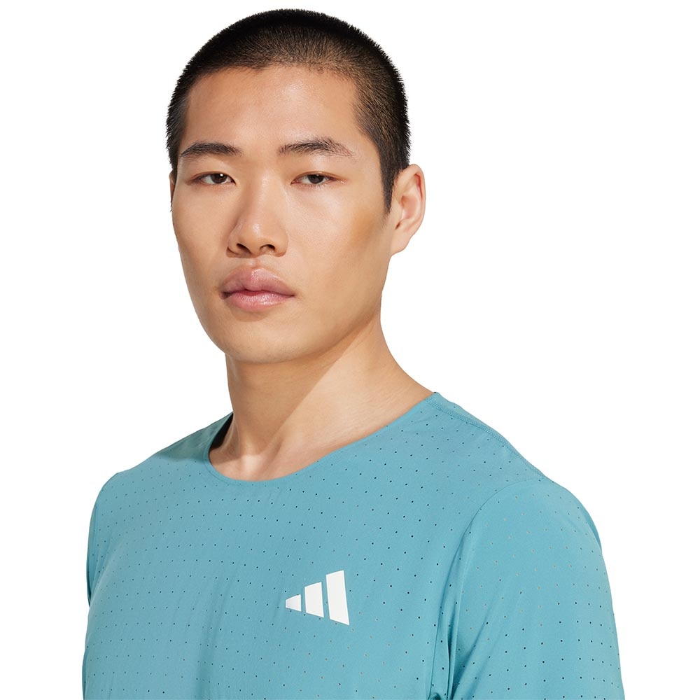 Adidas Adizero Running Kortermet Trøye Herre Blå/Hvit