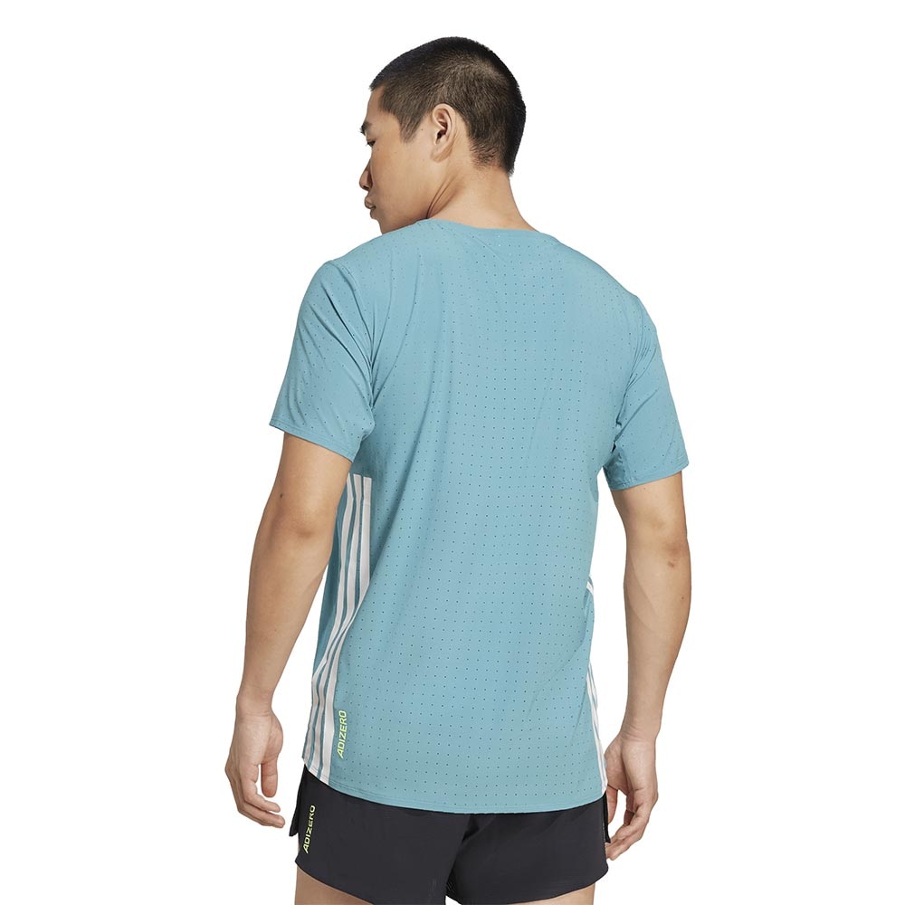 Adidas Adizero Running Kortermet Trøye Herre Blå/Hvit
