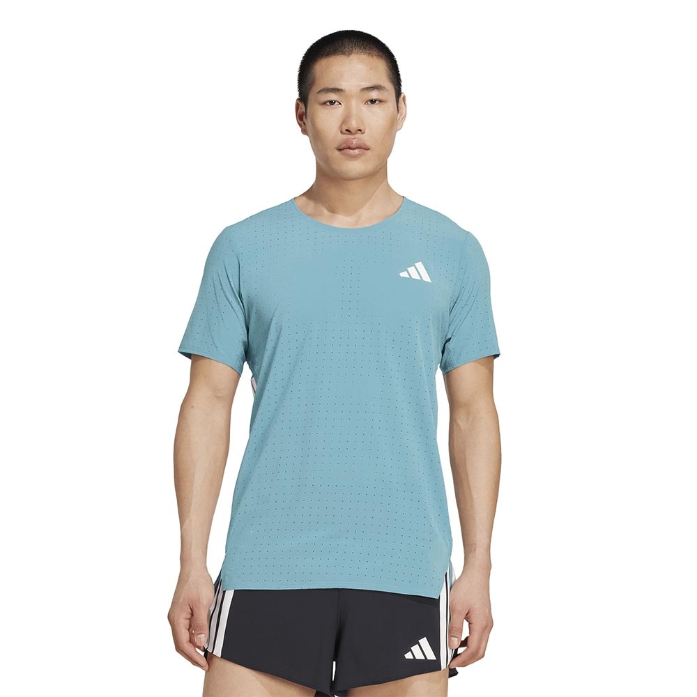 Adidas Adizero Running Kortermet Trøye Herre Blå/Hvit