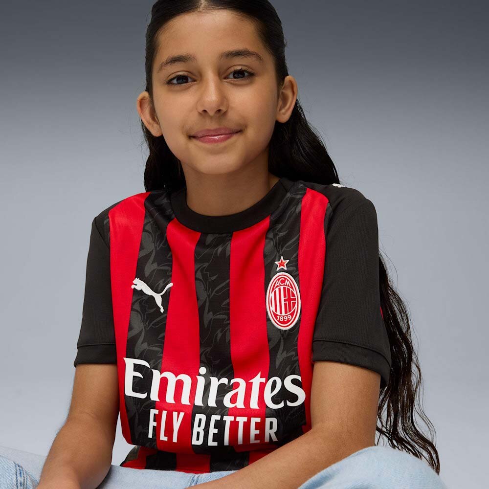 Puma AC Milan Fotballdrakt 25/26 Barn Hjemme 